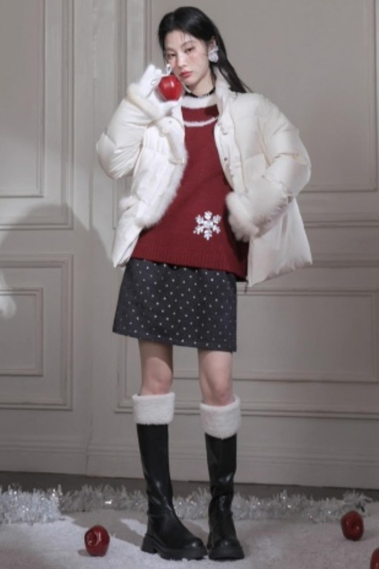 Dark Night Woolen Skirt