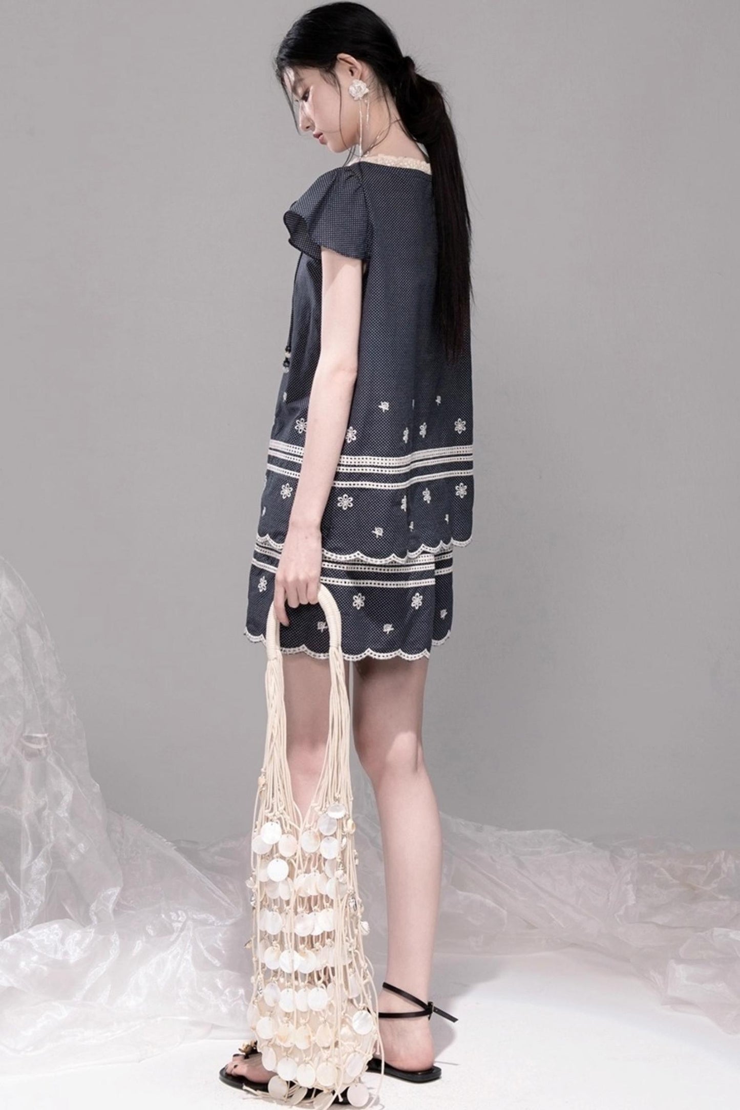 Coconut Sea Embroidered Set