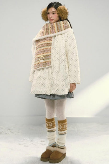 Fair Isle Plush Shawl