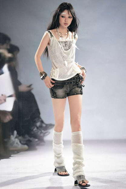 Diamond Sequin Texture Tank Top