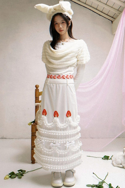 Happy Strawberry Cake Skirt