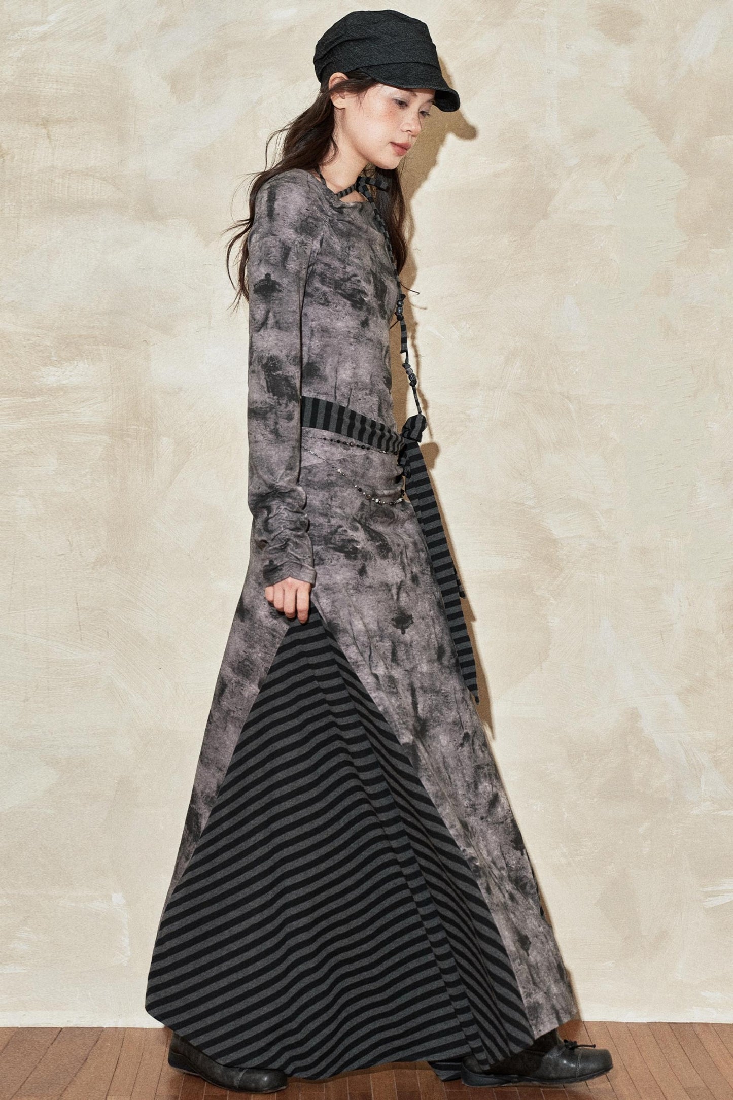 Gradient Patchwork Romantic Dress