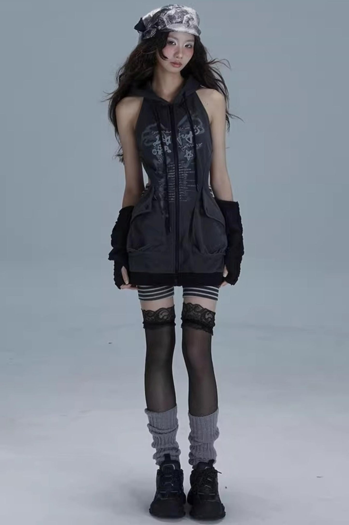 Luxury Wave Hoodie Dress