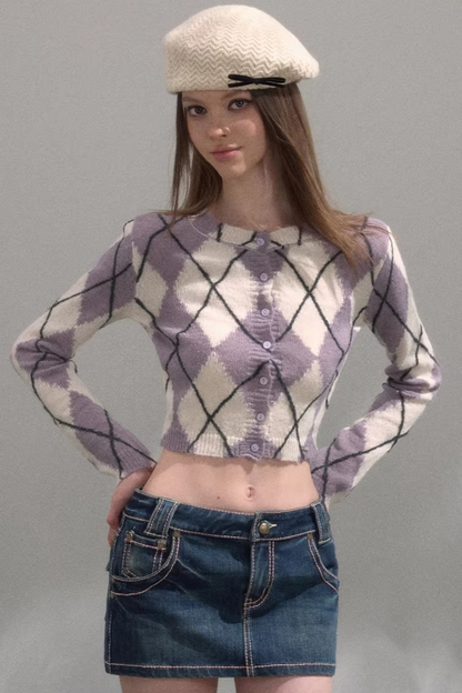 Retro Jeansrock mit Waschung