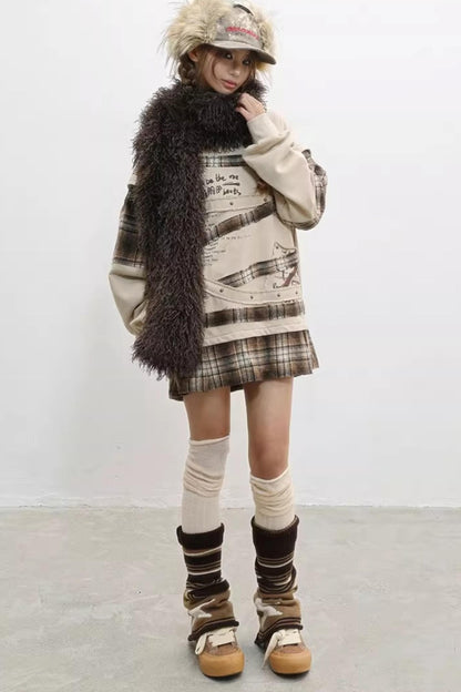 Paradise Wasteland Style Print Sweatshirt