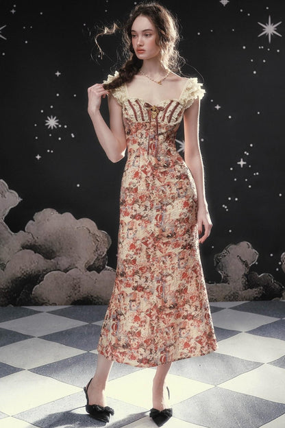 French Lace Floral Dress Set-Up