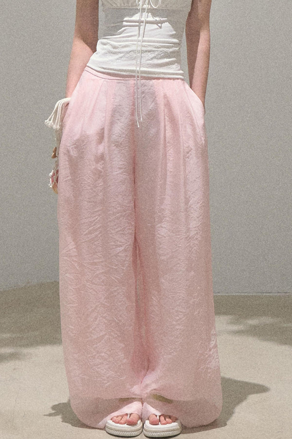 Pearlescent Wide Leg Trousers