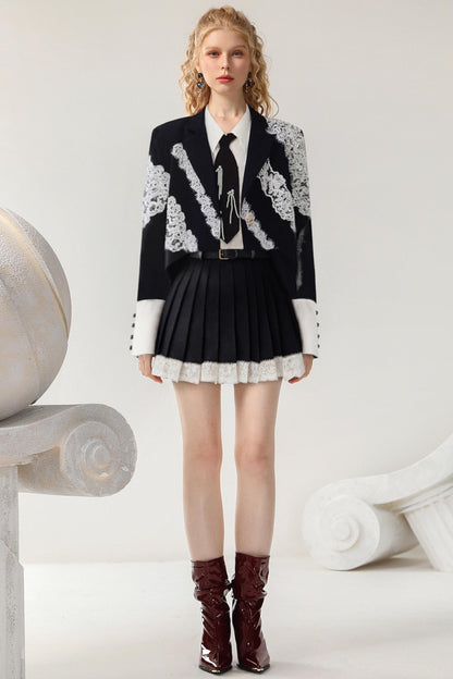 Autumn Lace Suit & Skirt Set-Up