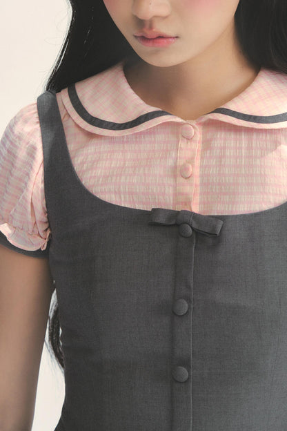 College Patchwork Dress