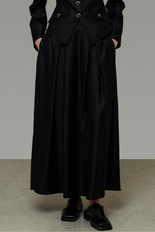 Square Neck Short Top & Skirt Set-Up