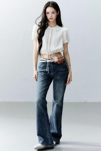 Moonlight Lace Doll Collar Top Set-Up