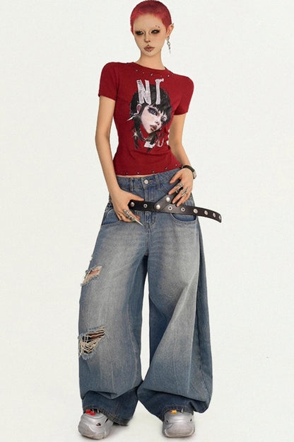 Punk Shoulder T-Shirt