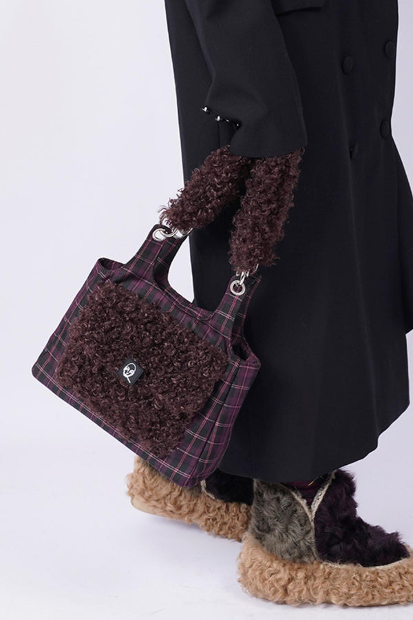 Luxe Textured Crossbody Tote Bag