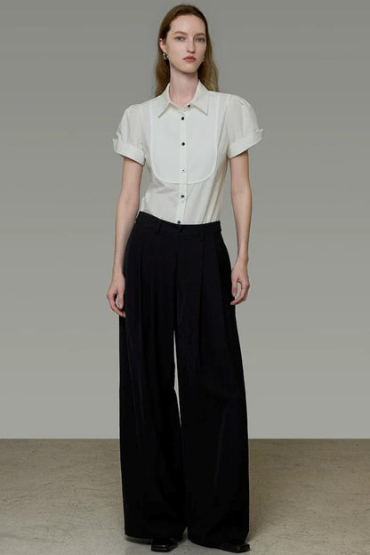 Hochwertige Bluse mit Puffärmeln