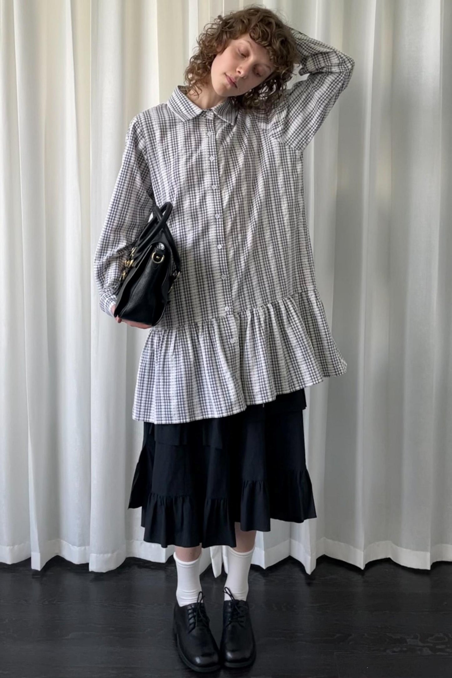 Loosestripe Long Sleeve Shirt Dress