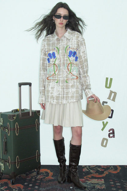 Cotton Print Tie-Dye Shirt