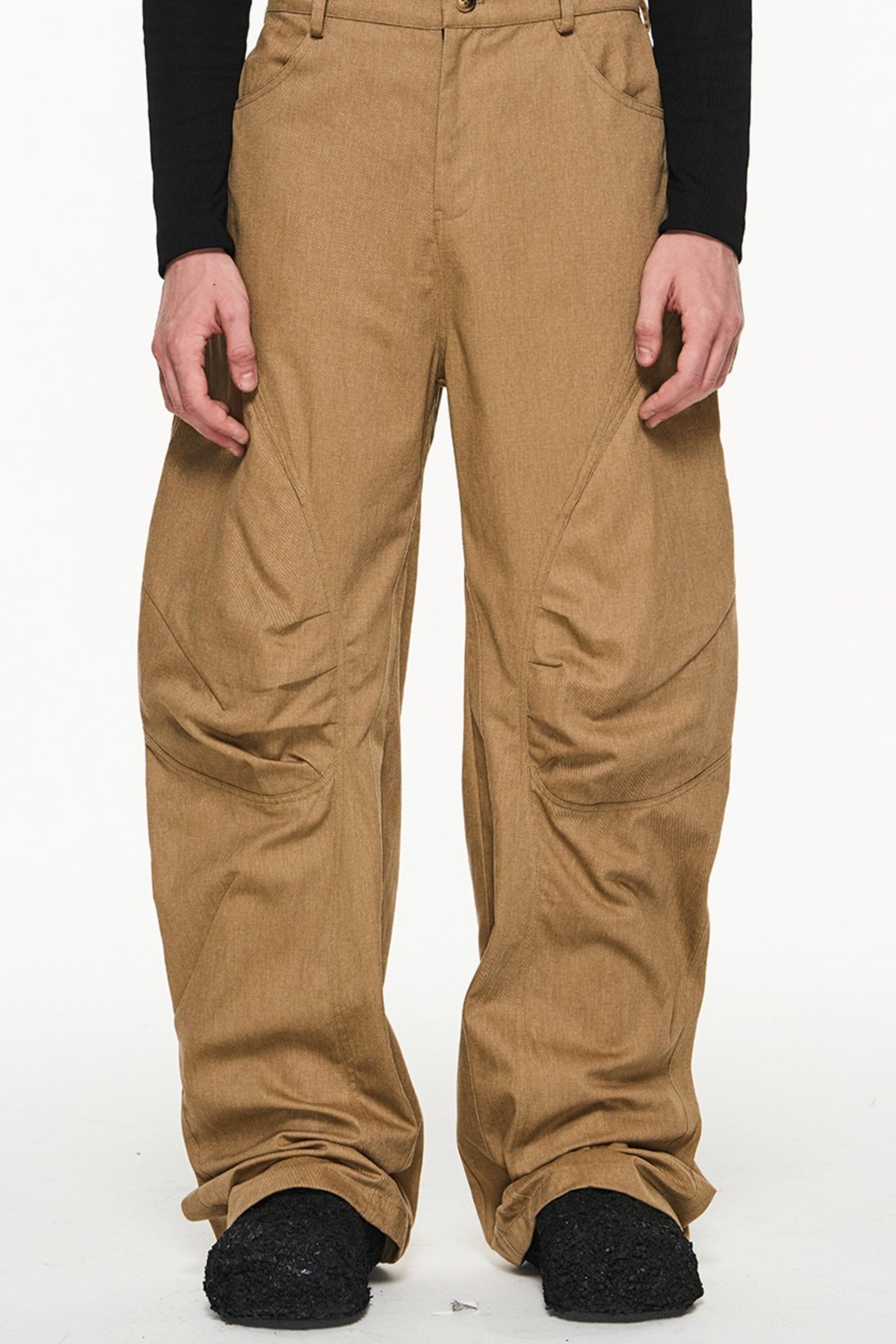 Cotton Loose Cargo Trousers