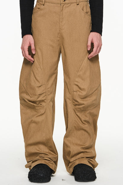 Cotton Loose Cargo Trousers