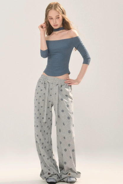 Two-Way Polka Dot Pants