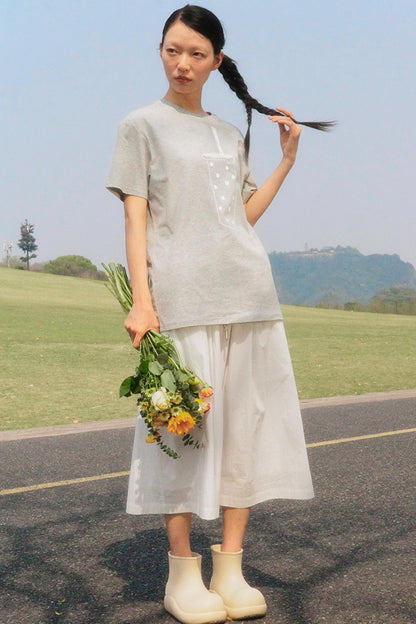 Gray Pearl Milk Tea T-Shirt