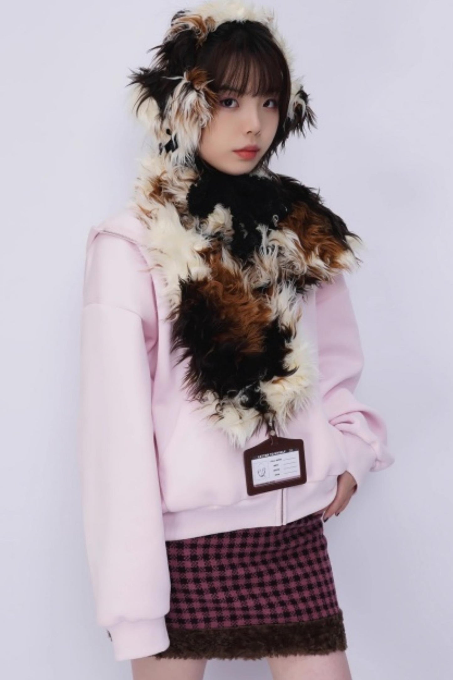 Rebirth Plush Patchwork Scarf