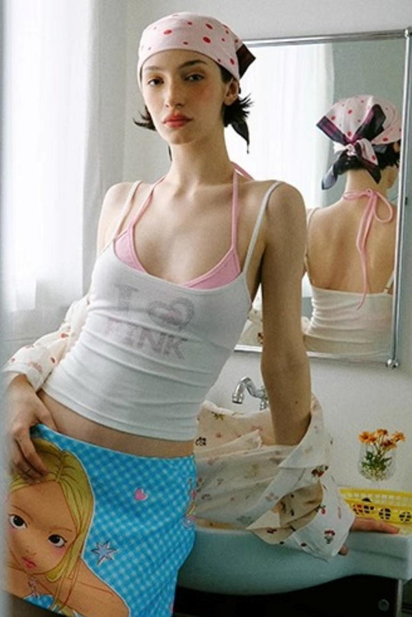 Pink Glitter Top Set