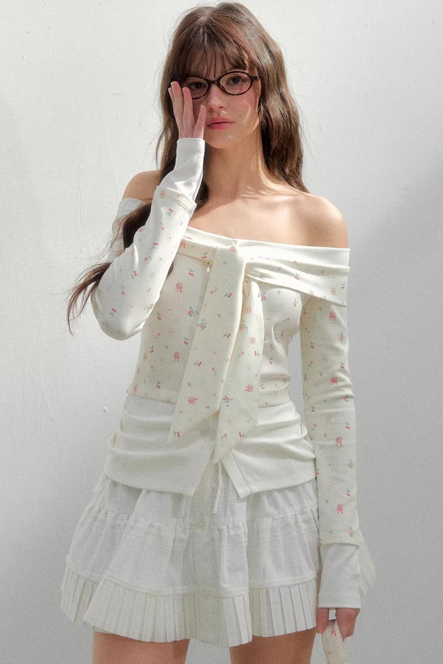 Bright Cherry One-Shoulder Top