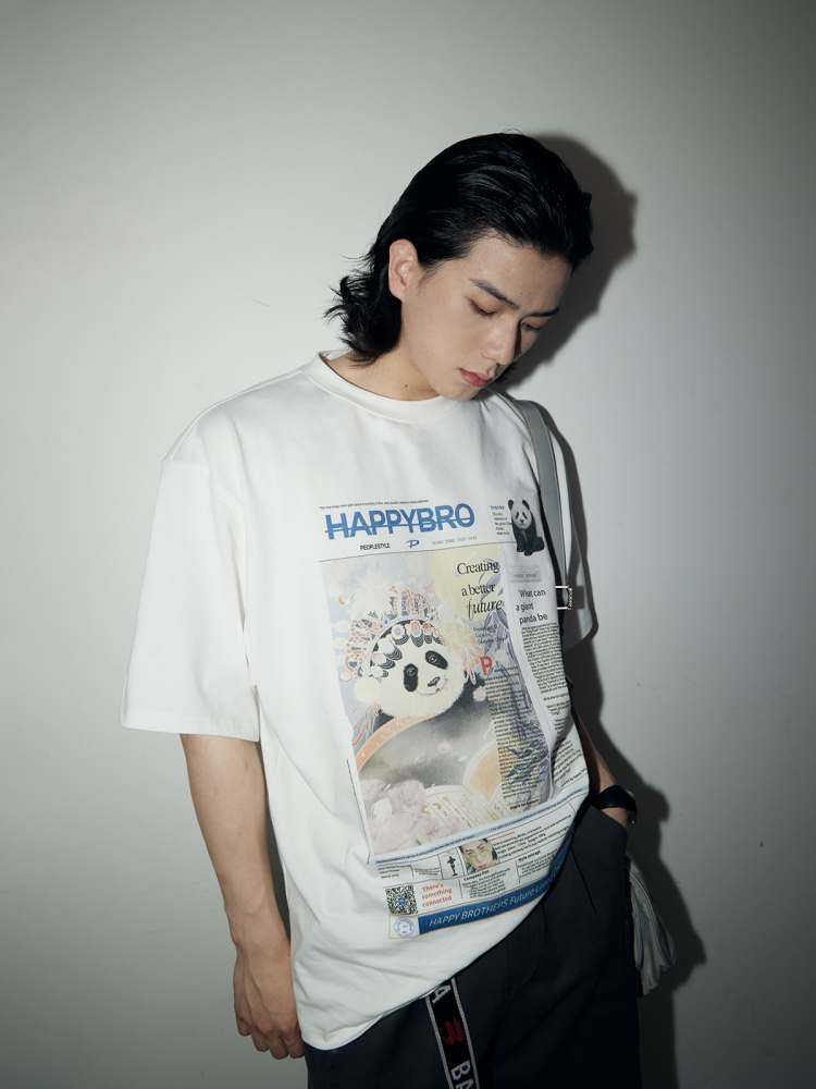 Panda Culture Print T-Shirt