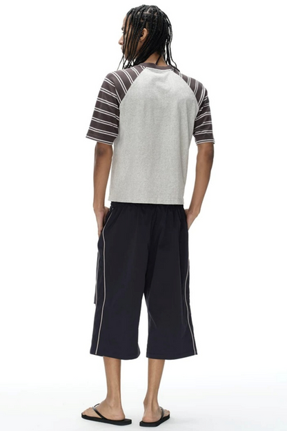 Retro Pleated Cargo Shorts