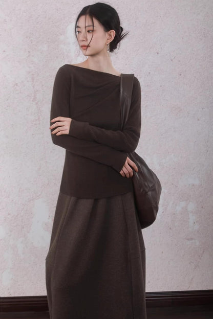 Literary Tweed Flare Skirt