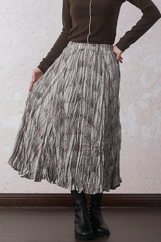 Autumn Velvet A-Line Skirt