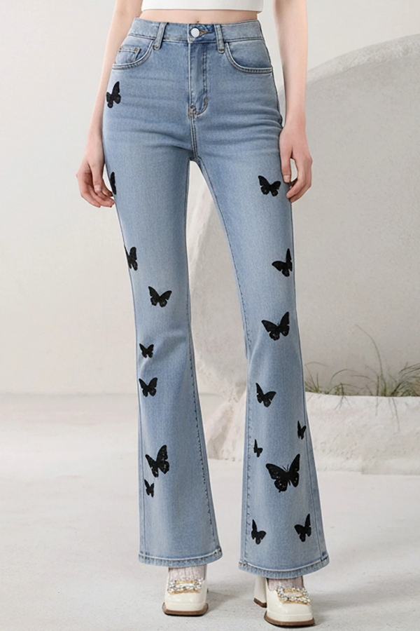 Butterfly Whisper Denim Set-Up