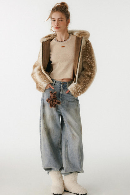 Uena Wool Blend Logo Top