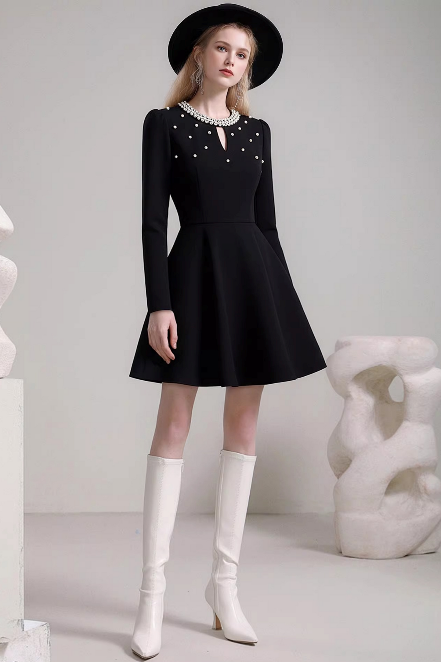 Handmade Beaded A-Line Dress