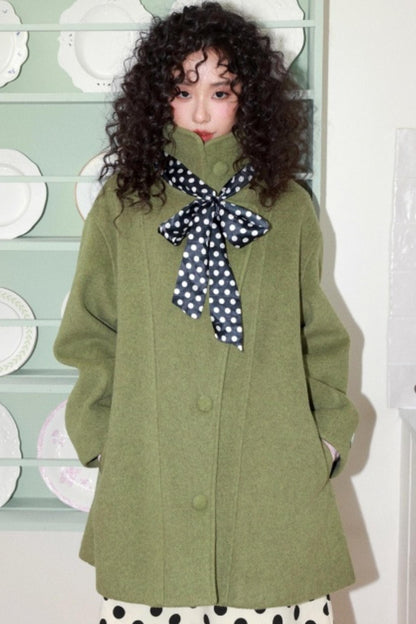 Green Manor Woolen Coat