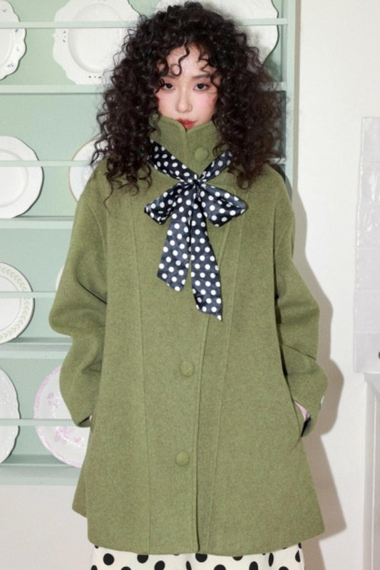 Green Manor Woolen Coat