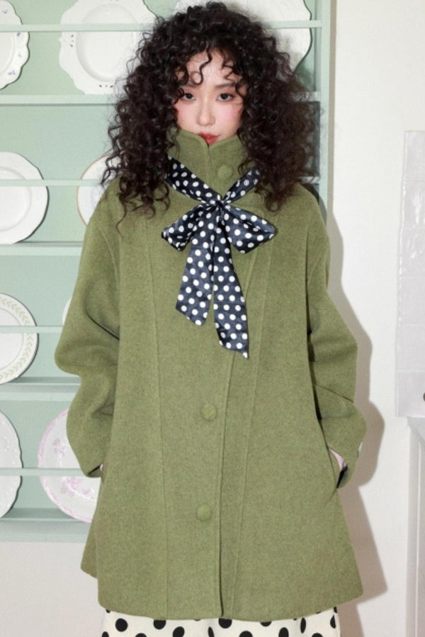 Green Manor Woolen Coat