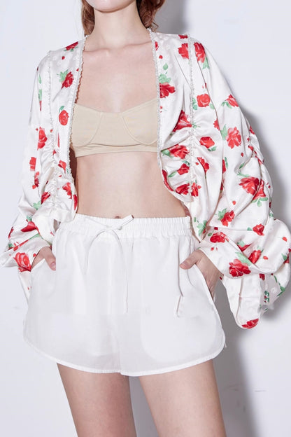 Deconstructed Rose Beaded Jacket