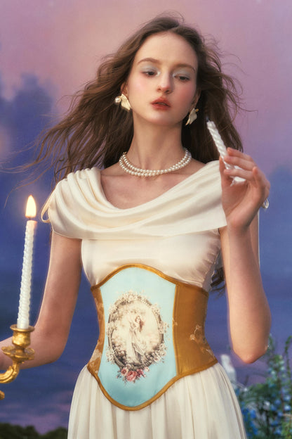 Elegant Floral Dress Waist