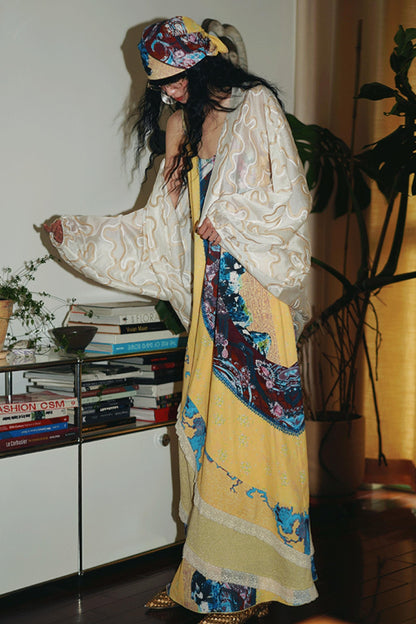 Jacquard Sunshade Cardigan