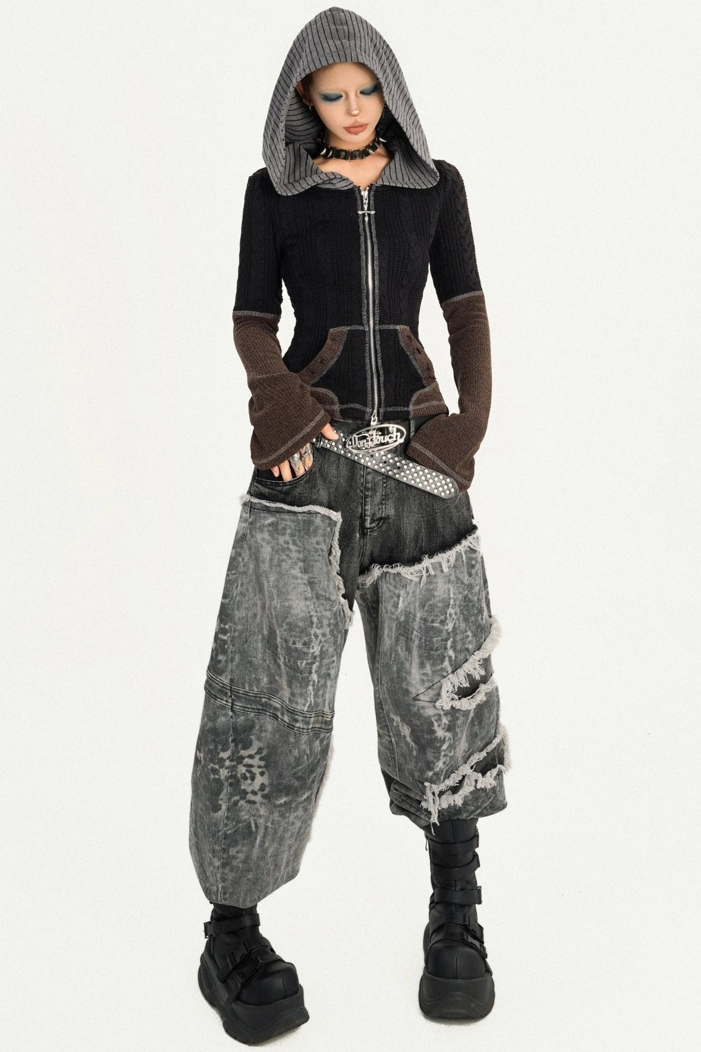 Wasteland Personality Loose Jeans