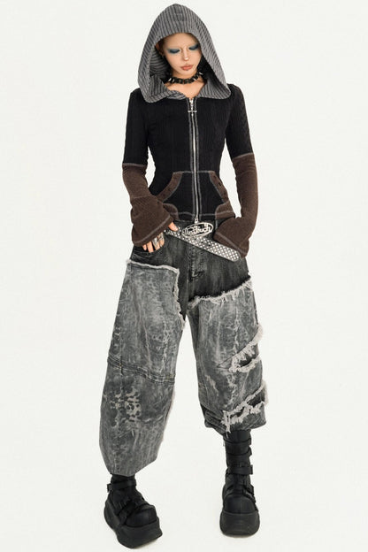 Wasteland Personality Loose Jeans