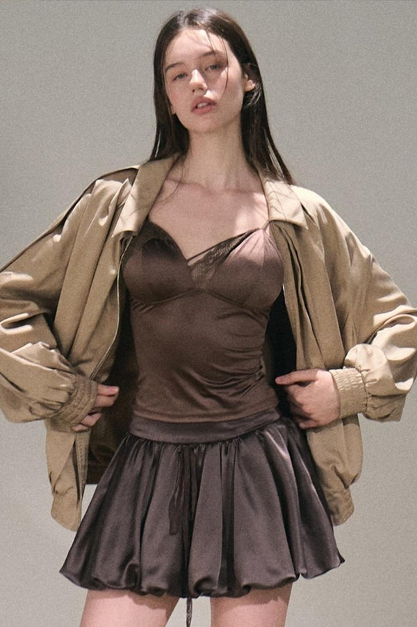 Wake Up Satin Lace Camisole