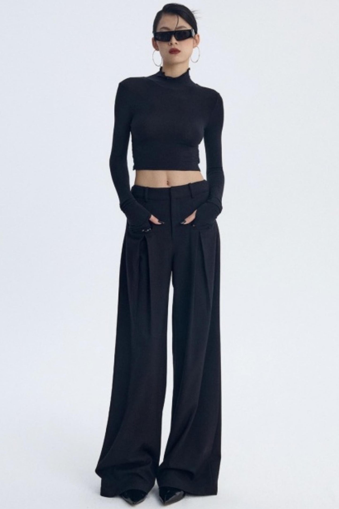 Intellectual Black Pleated Pants