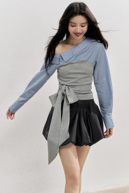 Gestreiftes Langarmshirt
