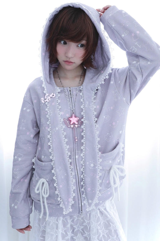 Dream Star Hooded Sweatshirt Jacket
