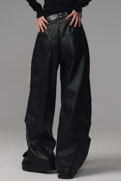 Lost Split Leather Pants