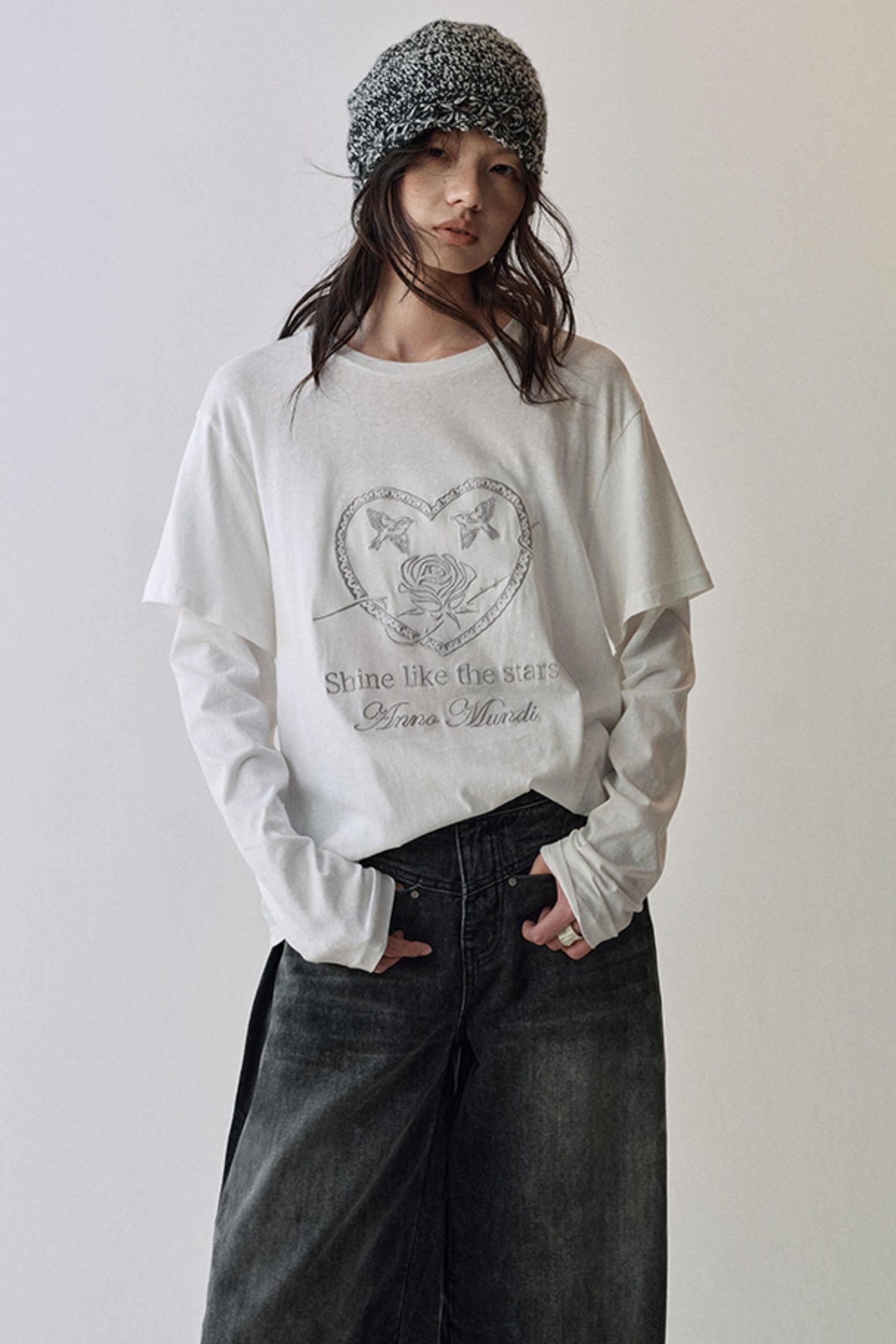 Rose Embroidery T-Shirt
