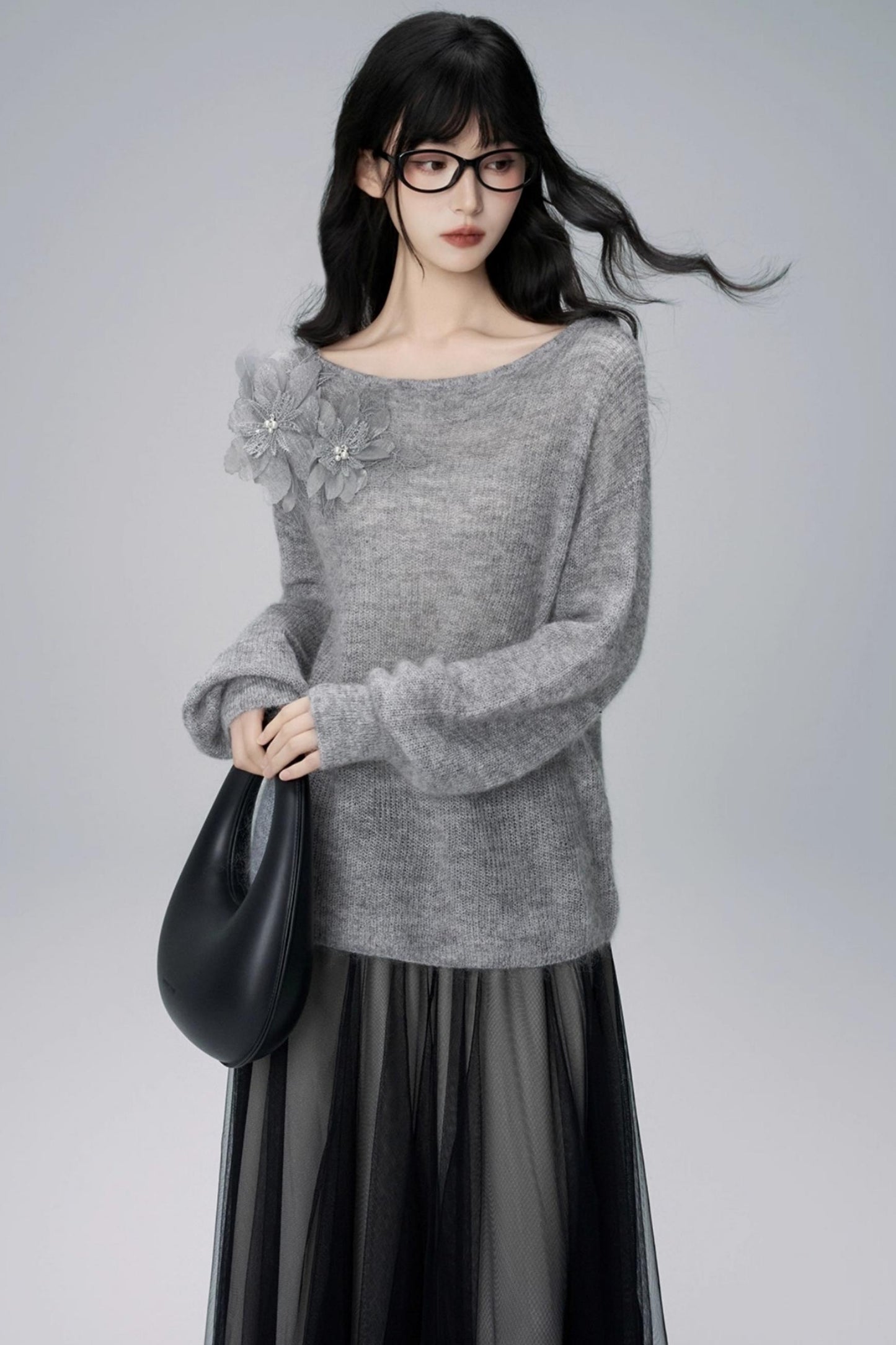 가을 모헤어 스웨터
