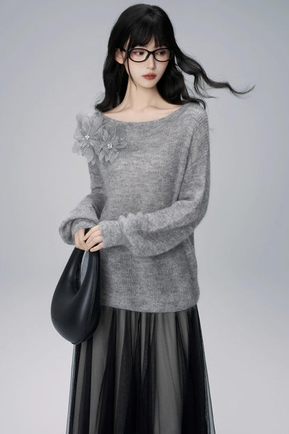 가을 모헤어 스웨터